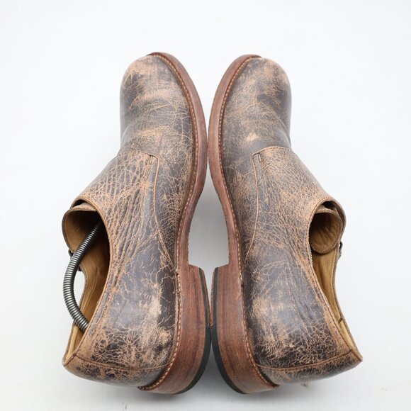 Bed Stu Panza Men's 13 Distressed Brown Leather Double Monk Strap Casual Dress - Picture 6 of 10